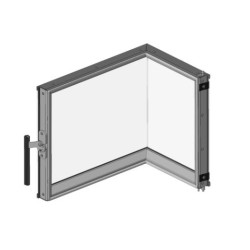 Dveře topeniště KV HEAT L 2G S 50.44.33.23  